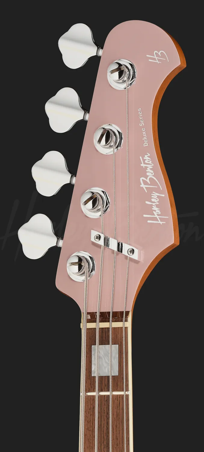 Harley Benton MV-4JB E-Bass Shell Pink 4-saitig