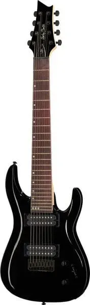 Harley Benton R-458 BK 8-Saiter E-Gitarre schwarz