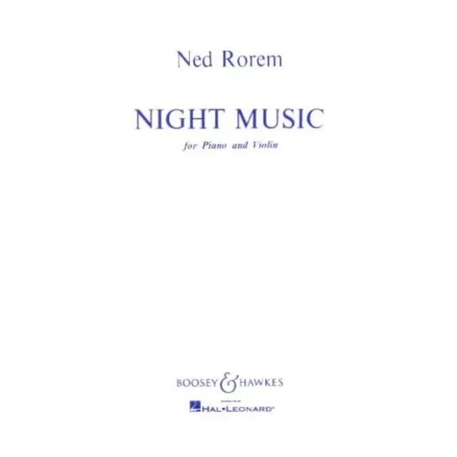 Boosey & Hawkes Rorem Night Music Noten Violine Klavier
