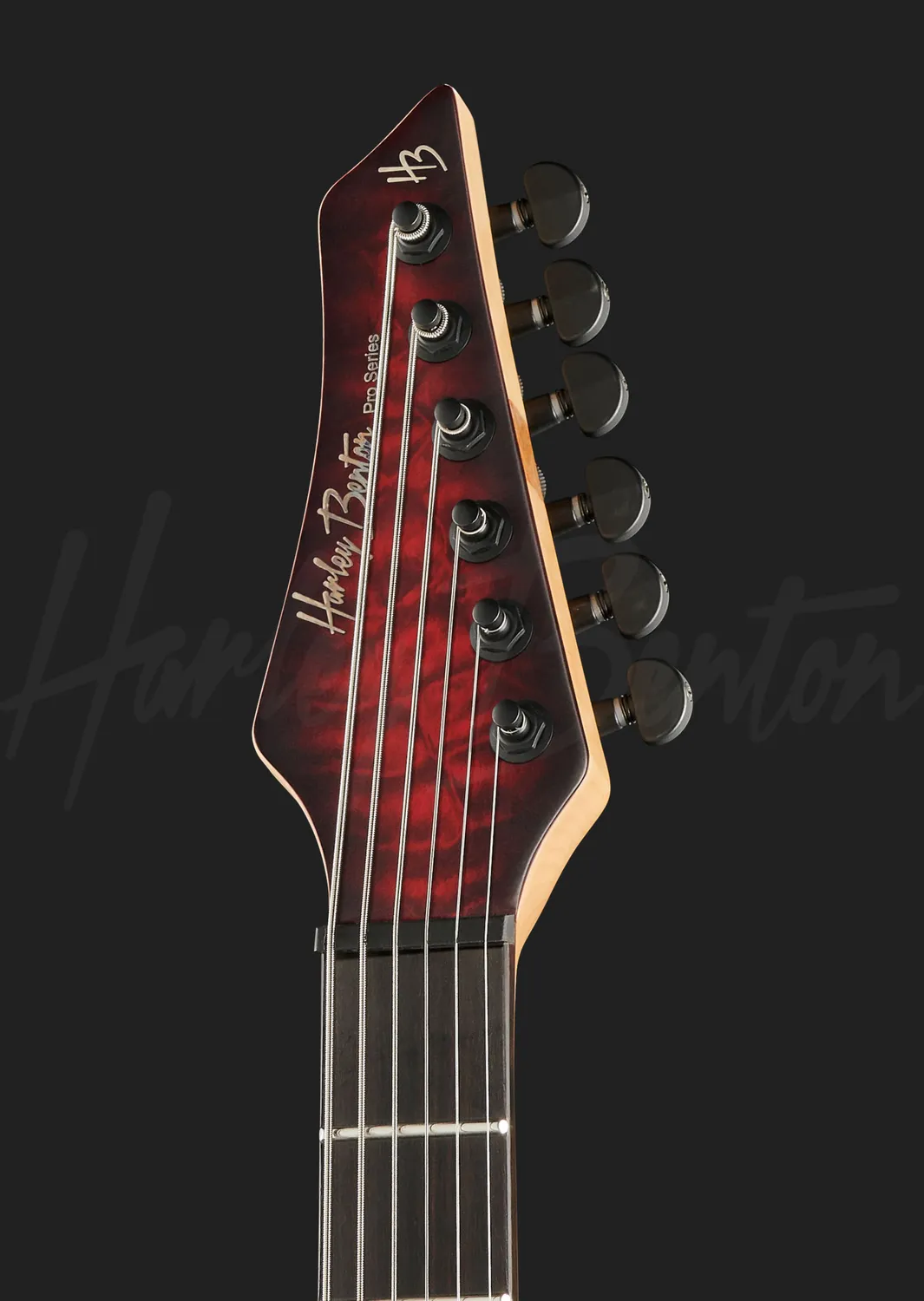 Harley Benton Progressive Amarok-BT Bariton Black Red Burst