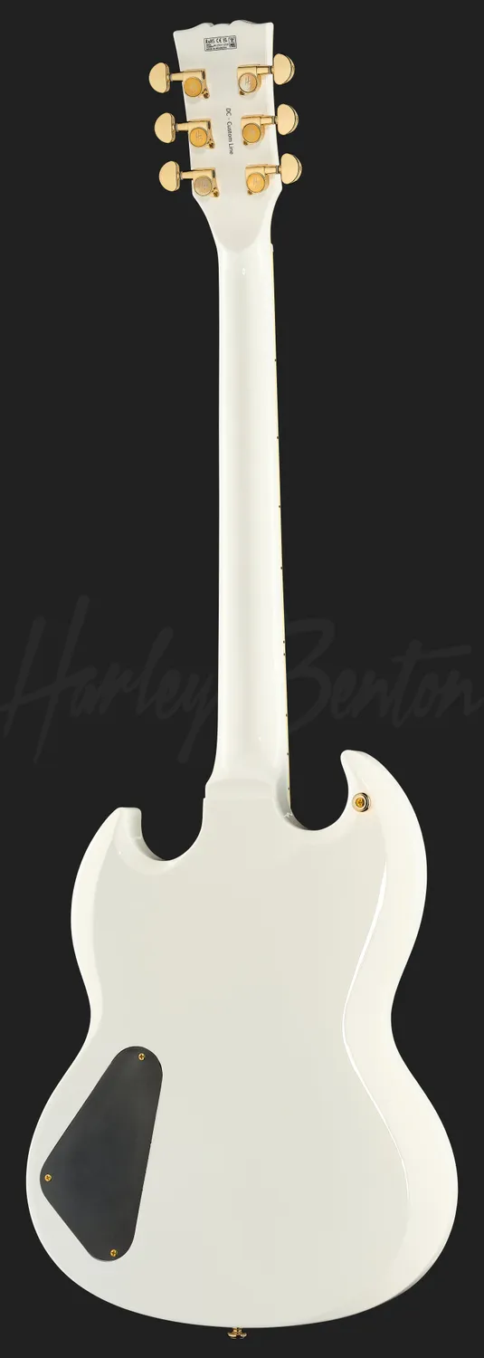 Harley Benton DC-Custom II E-Gitarre White Alnico