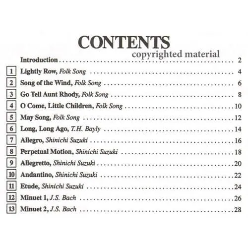 Suzuki Ensembles Volume 1 Bratschennoten für Anfänger