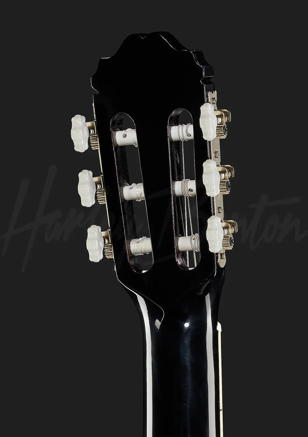 Harley Benton CG200CE-BK Konzertgitarre Schwarz Pickup