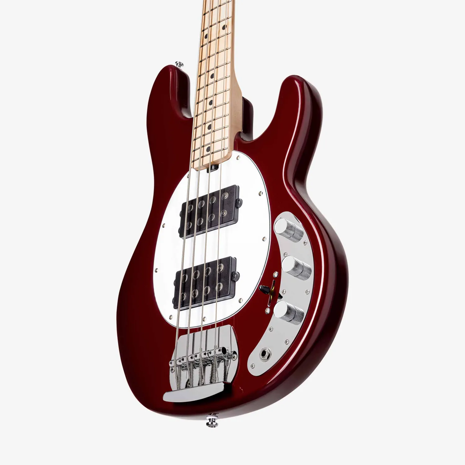 Sterling StingRay Ray4 HH E-Bass Candy Apple Red