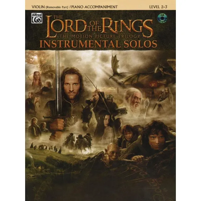Herr der Ringe Violinenoten Buch mit CD 12 Themen