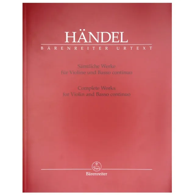 Bärenreiter Händel Violinsonaten Violine Noten Urtext