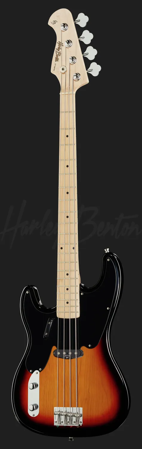 Harley Benton PB-50 LH E-Bass Sunburst Linkshänder
