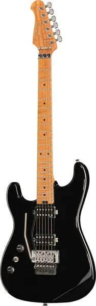 Harley Benton ST-80FR MN LH E-Gitarre schwarz Linkshand