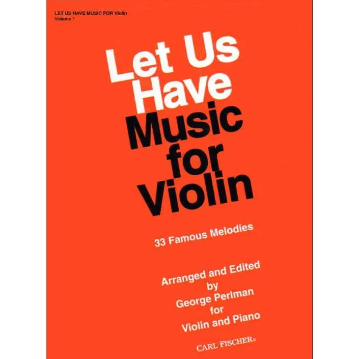 Perlman Let Us Have Music Vol.1 Violinennoten Klavier Anfänger