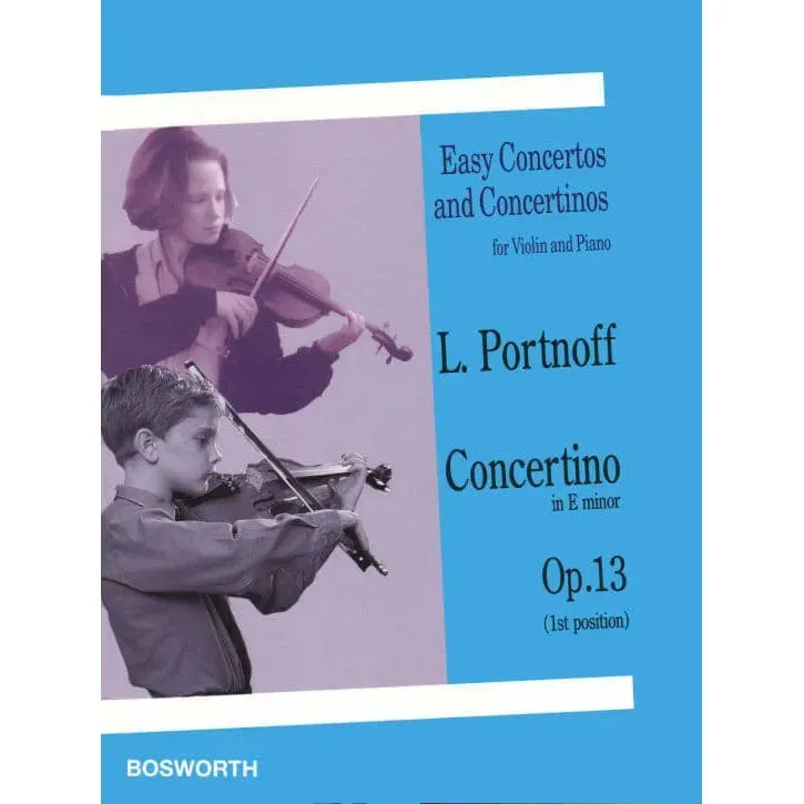 Bosworth Portnoff Concertino e-Moll Op 13 Violinnoten mit Klavier