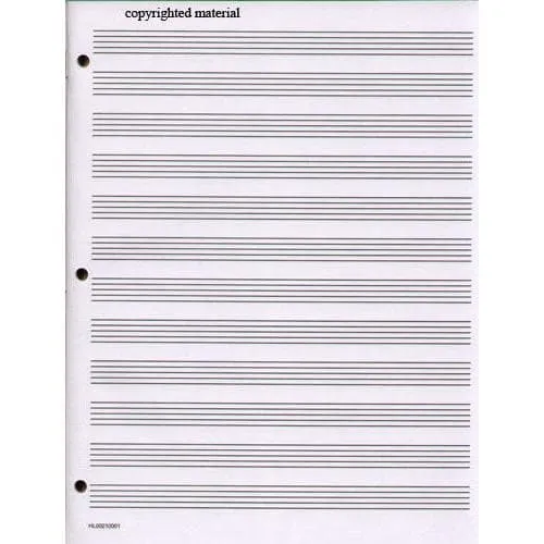 Hal Leonard Notenpapier Standard Manuskriptpapier