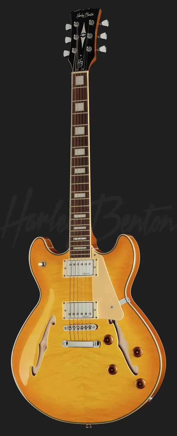 Harley Benton Deluxe HB-35Plus LD E-Gitarre Lemon Drop