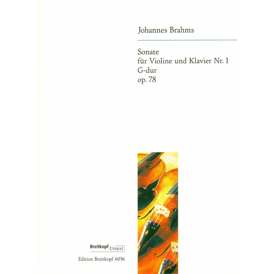 Breitkopf Brahms Sonate Nr.1 G-Dur op.78 Noten Violine Klavier