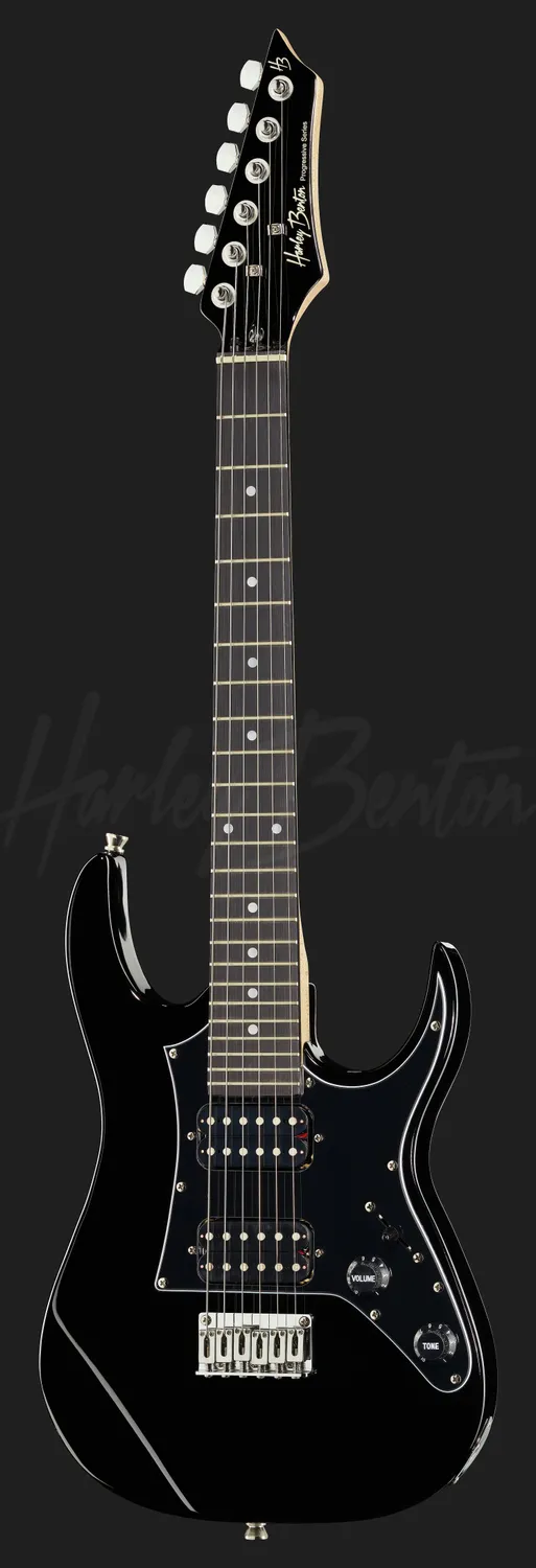 Harley Benton Student Series RG-Junior BK E-Gitarre schwarz 3/4