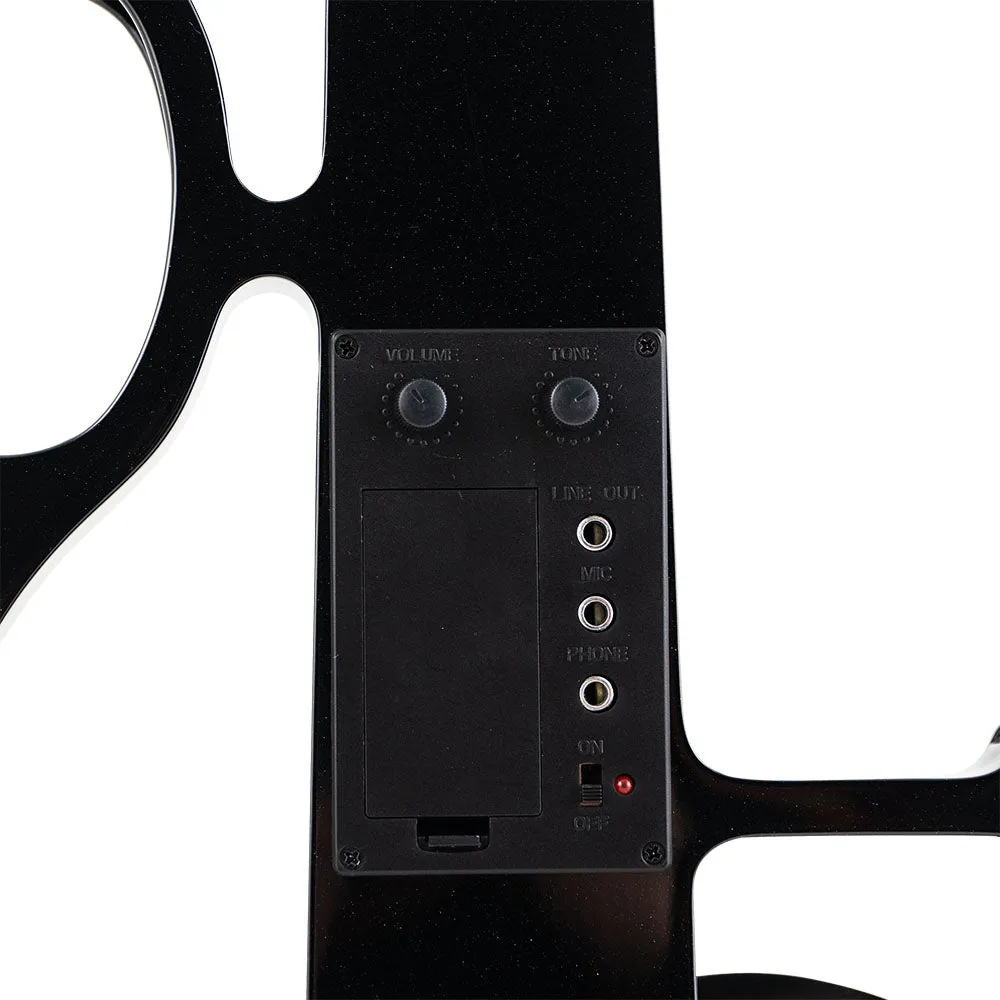 Shar Plug N Play 2 Elektrogeige 4/4 Set blau mit Bogen