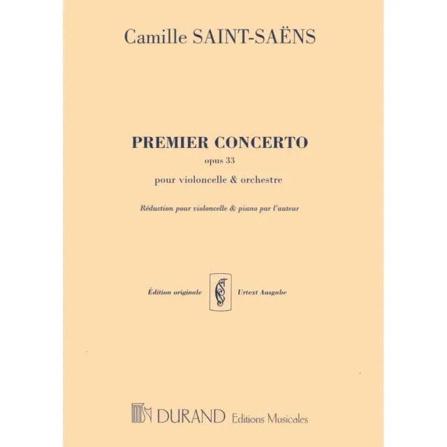 Durand Saint-Saëns Cellokonzert Nr.1 op.33 Noten