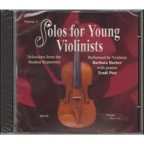 Shar Music Solos Young Violinists Vol.4 Violin CD Barber