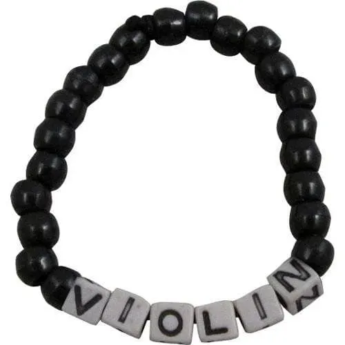 Shar Music Remember to Practice Armband Violine Motiv