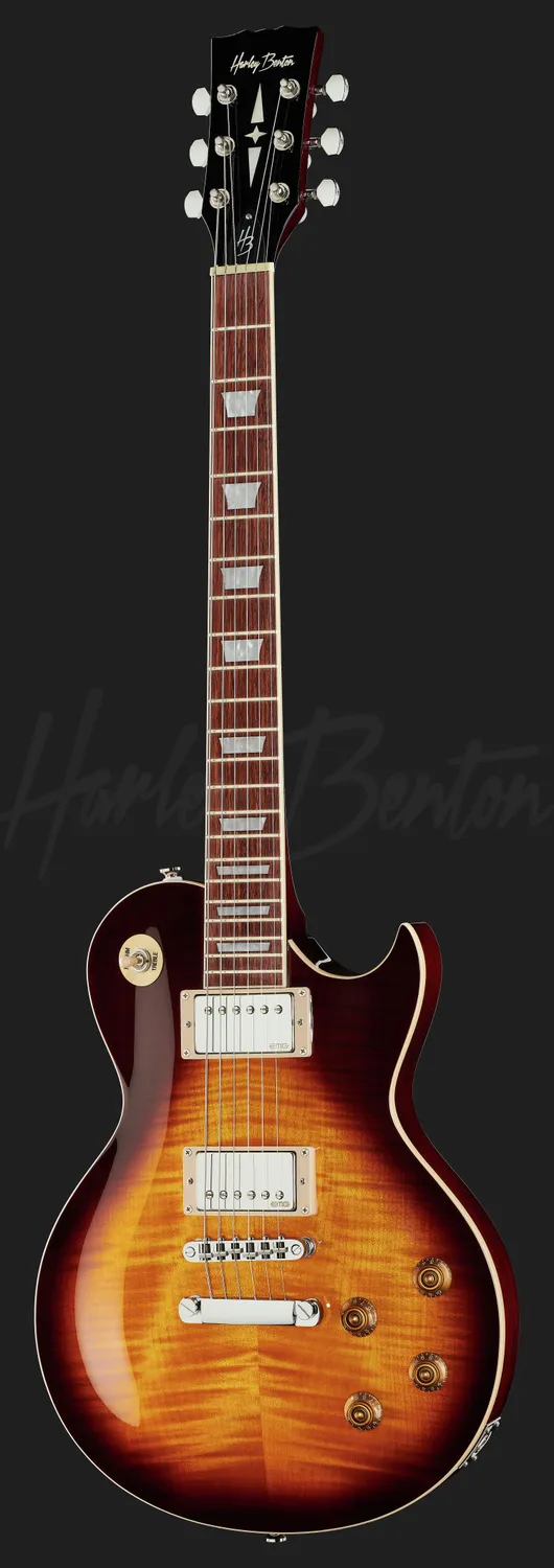 Harley Benton SC-550 Plus EMG E-Gitarre Faded Tobacco