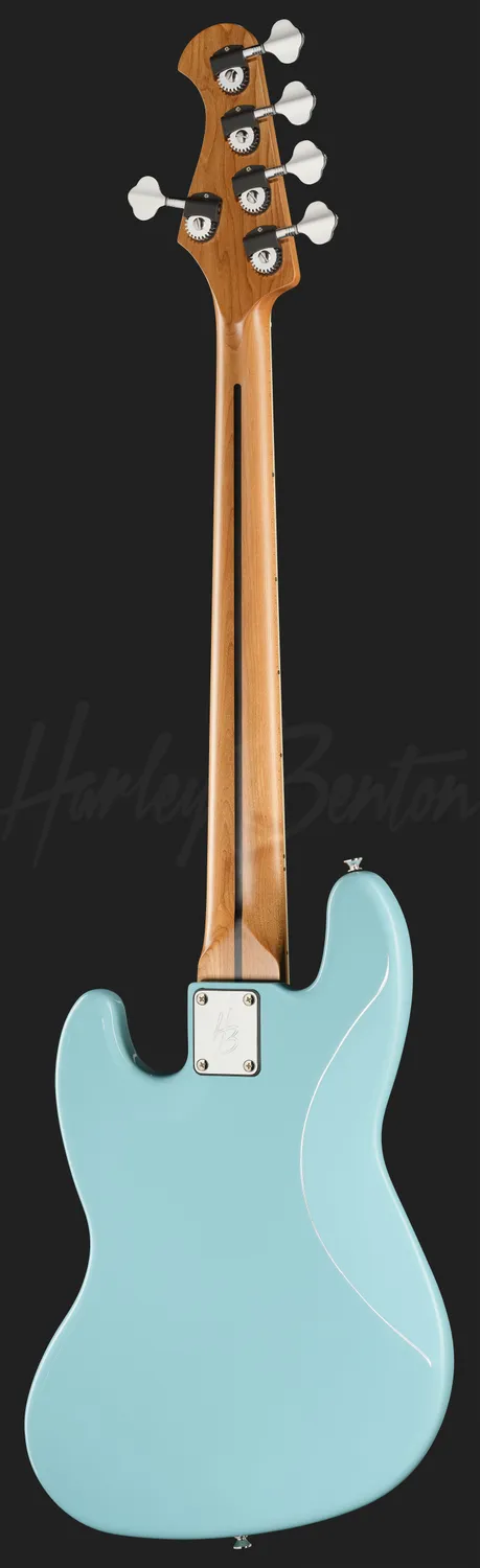 Harley Benton MV-5JB E-Bass 5-Saiter Daphne Blue