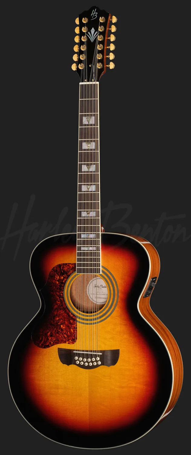 Harley Benton Custom Line CLJ-412E LH 3-VS Jumbogitarre 12-saitig