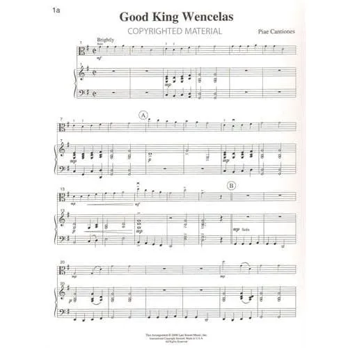 Last Resort Christmas Solos Noten Bratsche Klavier mittel
