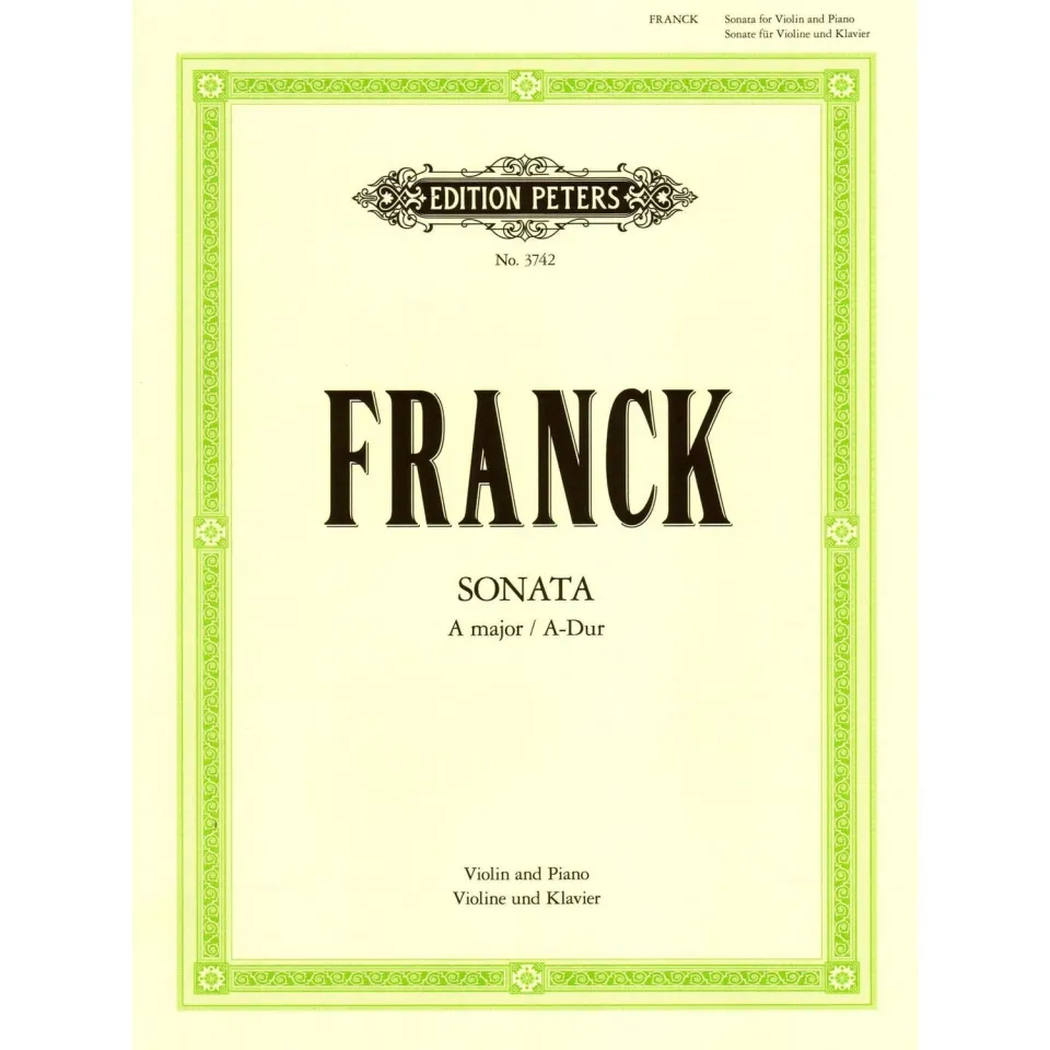 Franck Sonate A-Dur Violinenoten mit Klavier Jacobsen