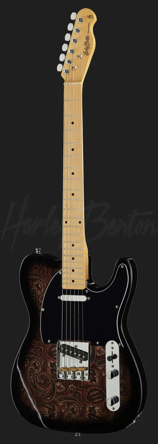 Harley Benton Classic TE-70 E-Gitarre Black Paisley