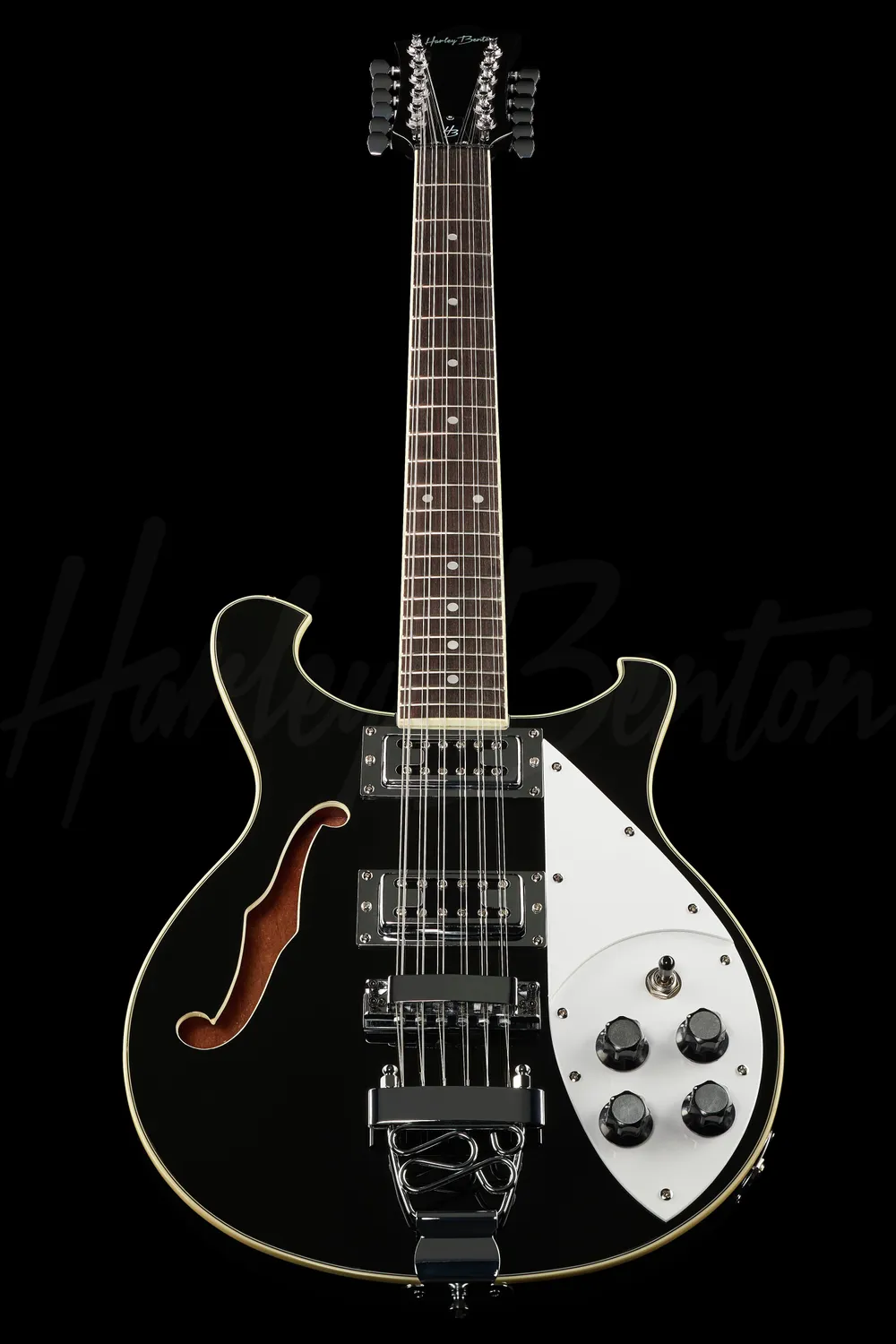 Harley Benton Tribute RB-612 BK 12-Saiter E-Gitarre Black