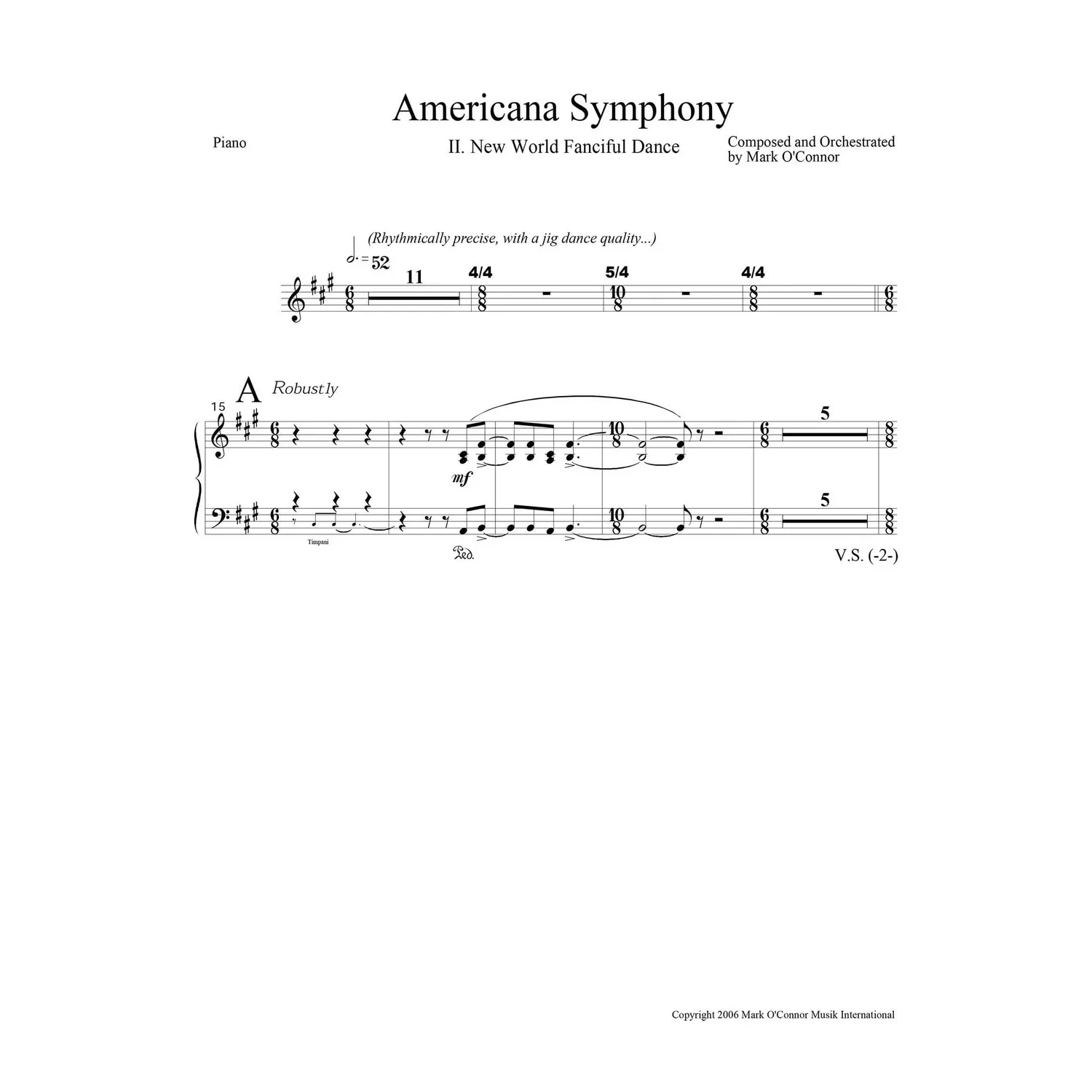 Mark O'Connor Americana Symphony Schlagzeugnoten Download