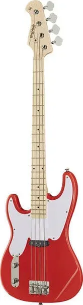 Harley Benton PB-50 E-Bass Linkshänder Fiesta Red