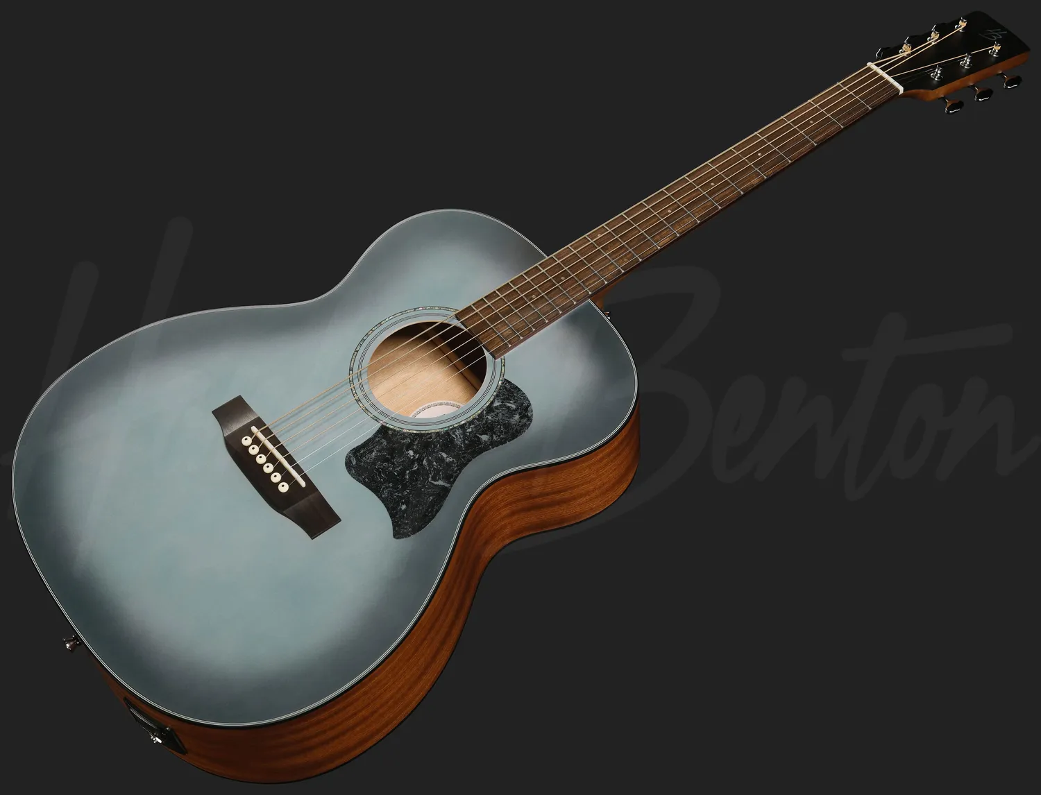 Harley Benton CLO-65SE Akustikgitarre Slate Blue Tonabnehmer