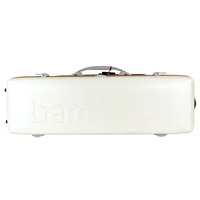 BAM Graffiti Hightech Violinkoffer 4/4 weiß-orange eckig