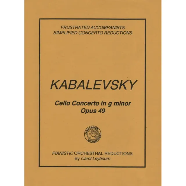 Shar Music Kabalevsky Op.49 Cello Klavierbegleitung Noten
