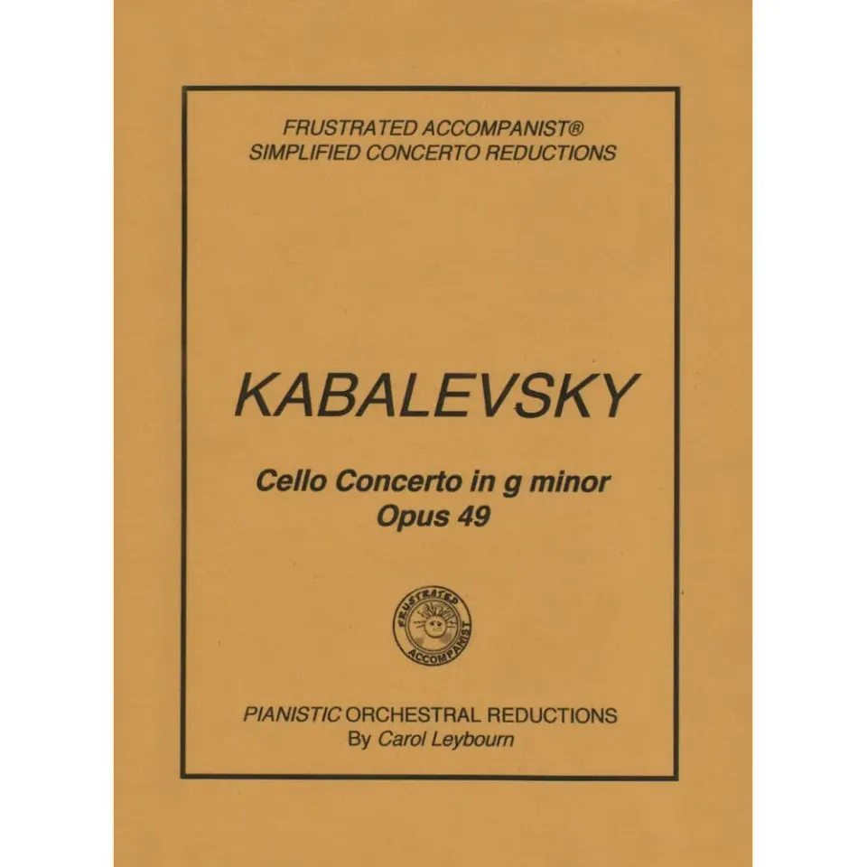 Shar Music Kabalevsky Op.49 Cello Klavierbegleitung Noten
