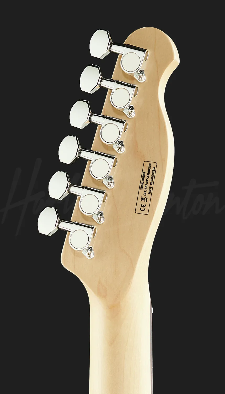 Harley Benton TE-90QM LH E-Gitarre Rot P90 Linkshänder