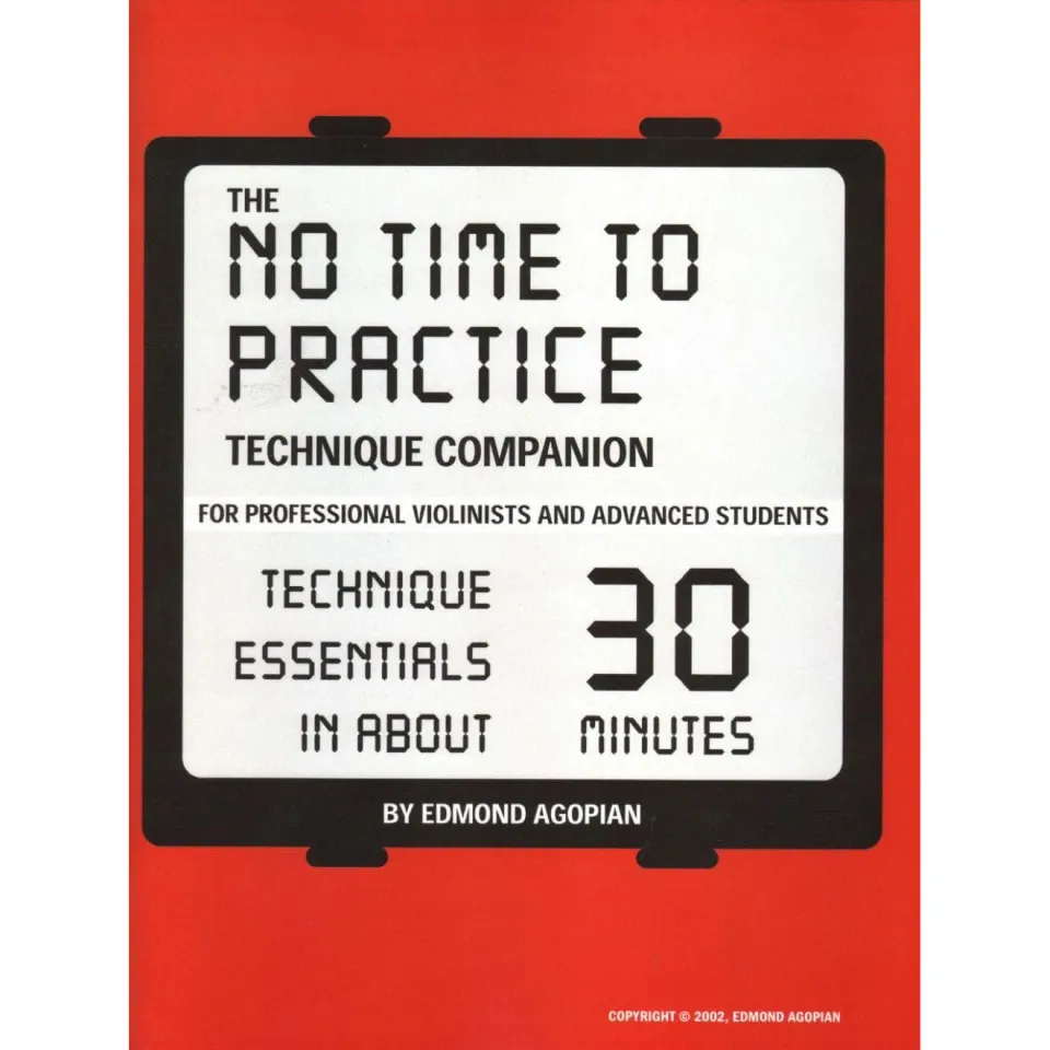 Agopian No Time To Practice Übungsbuch Violine 30 Minuten
