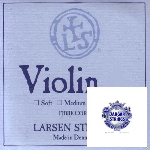 Larsen Custom Violinsaiten Satz 4/4 Medium mit Jargar-E warm