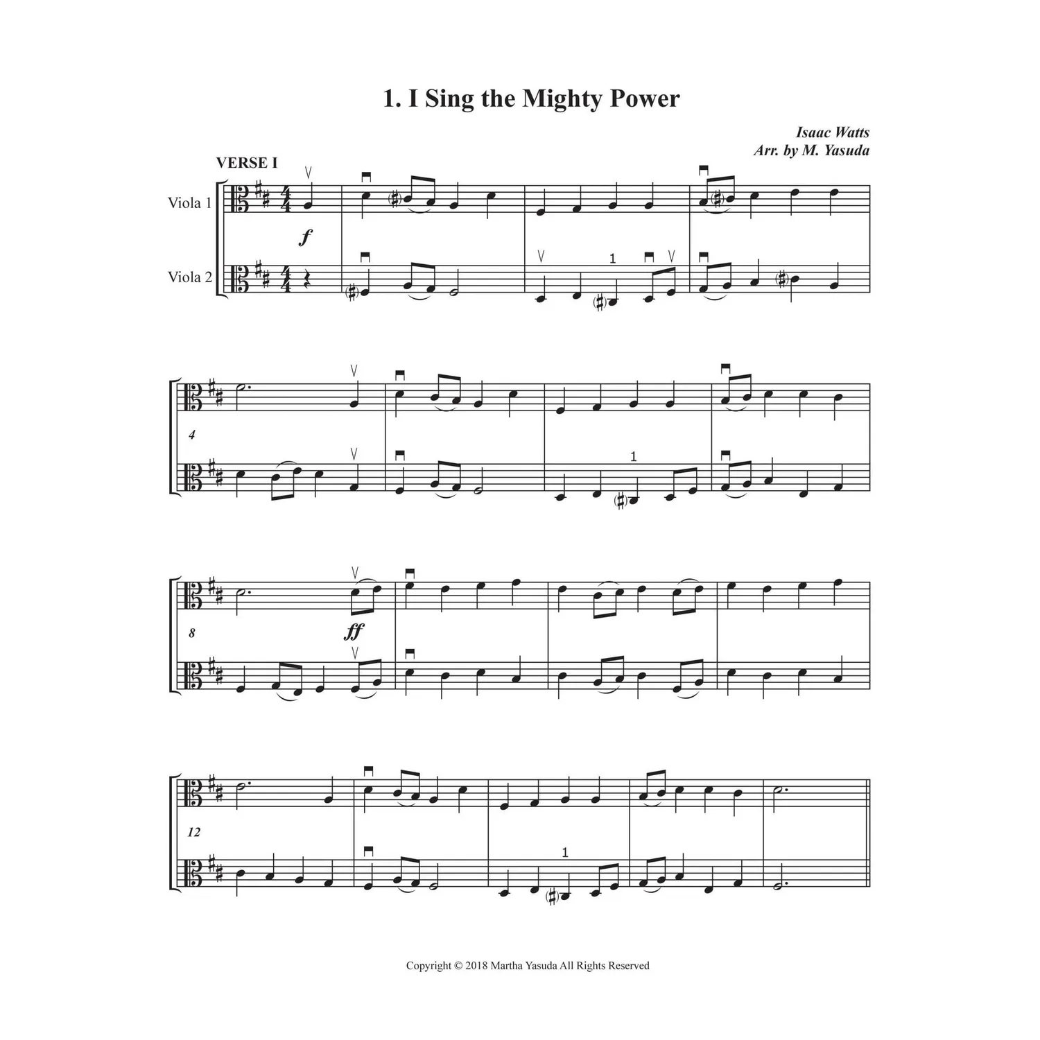 Shar Music Hymn Melodies Vol. II Noten Download 2 Bratschen