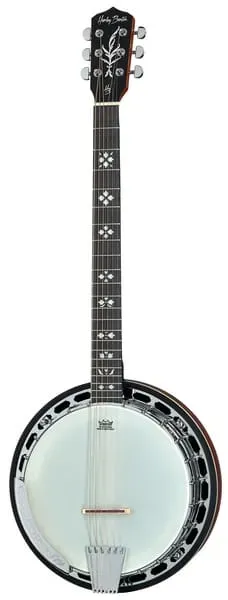 Harley Benton Bluegrass BJ-65Pro Gitarren-Banjo 6-saitig