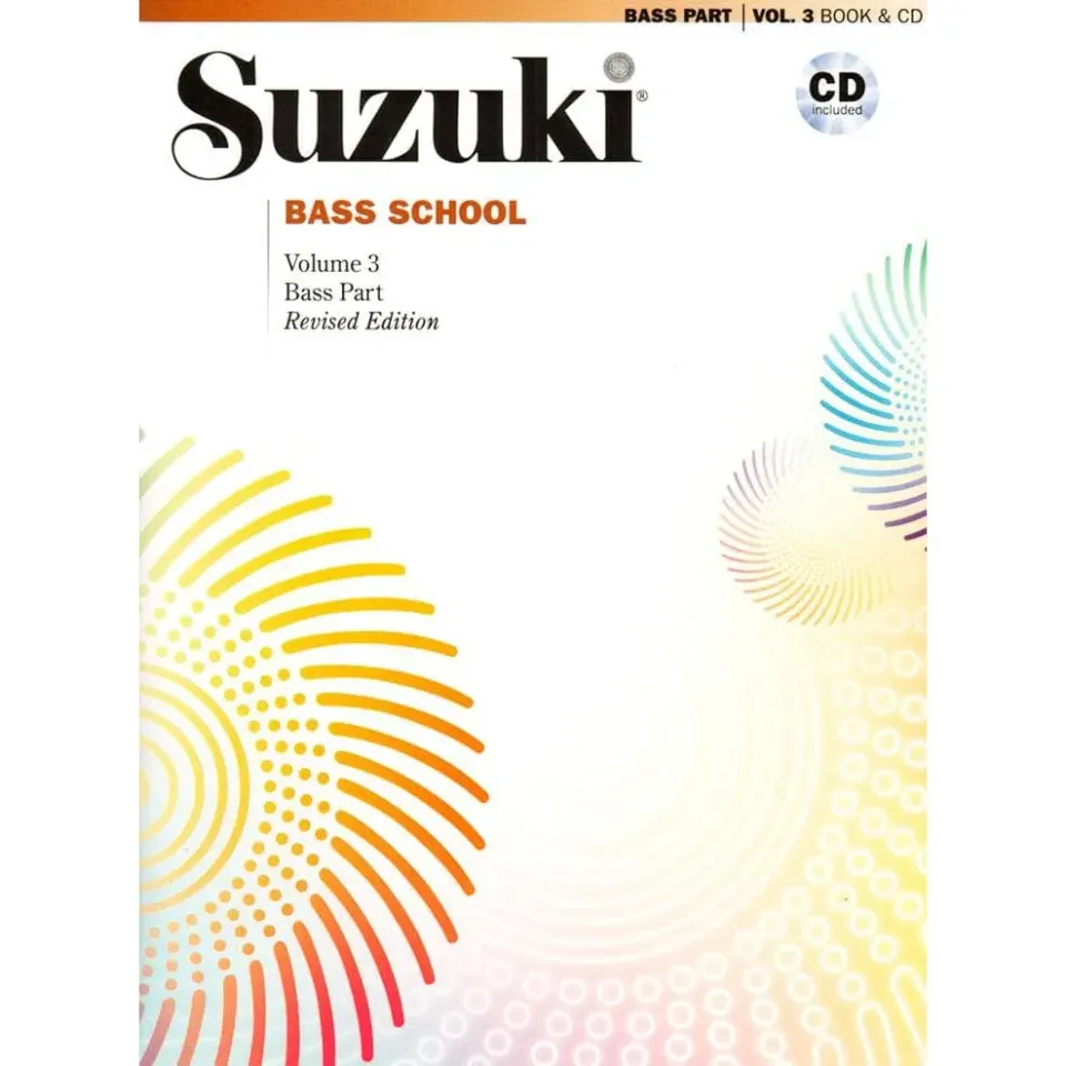 Suzuki Bass School Volume 3 Kontrabass Noten mit CD