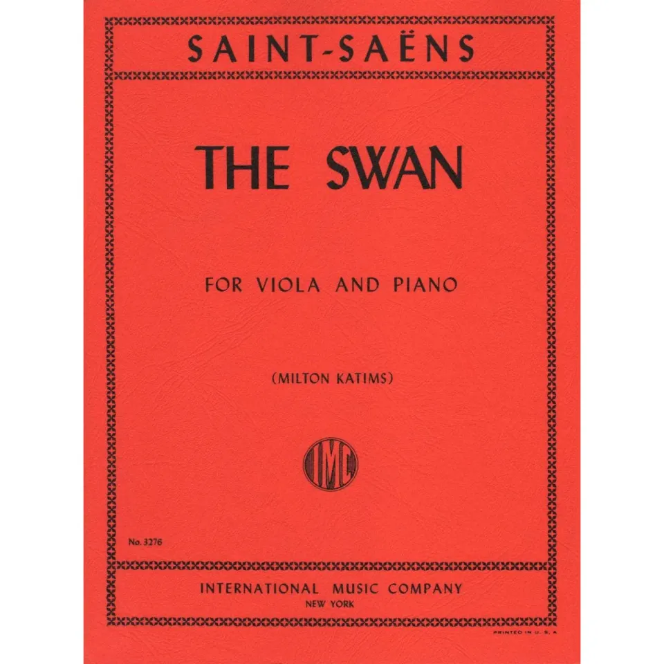 Saint-Saëns Schwan Viola Klavier Noten Katims