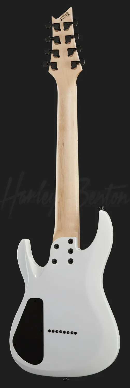 Harley Benton Rock R-458MN WH 8-Saiter E-Gitarre weiß