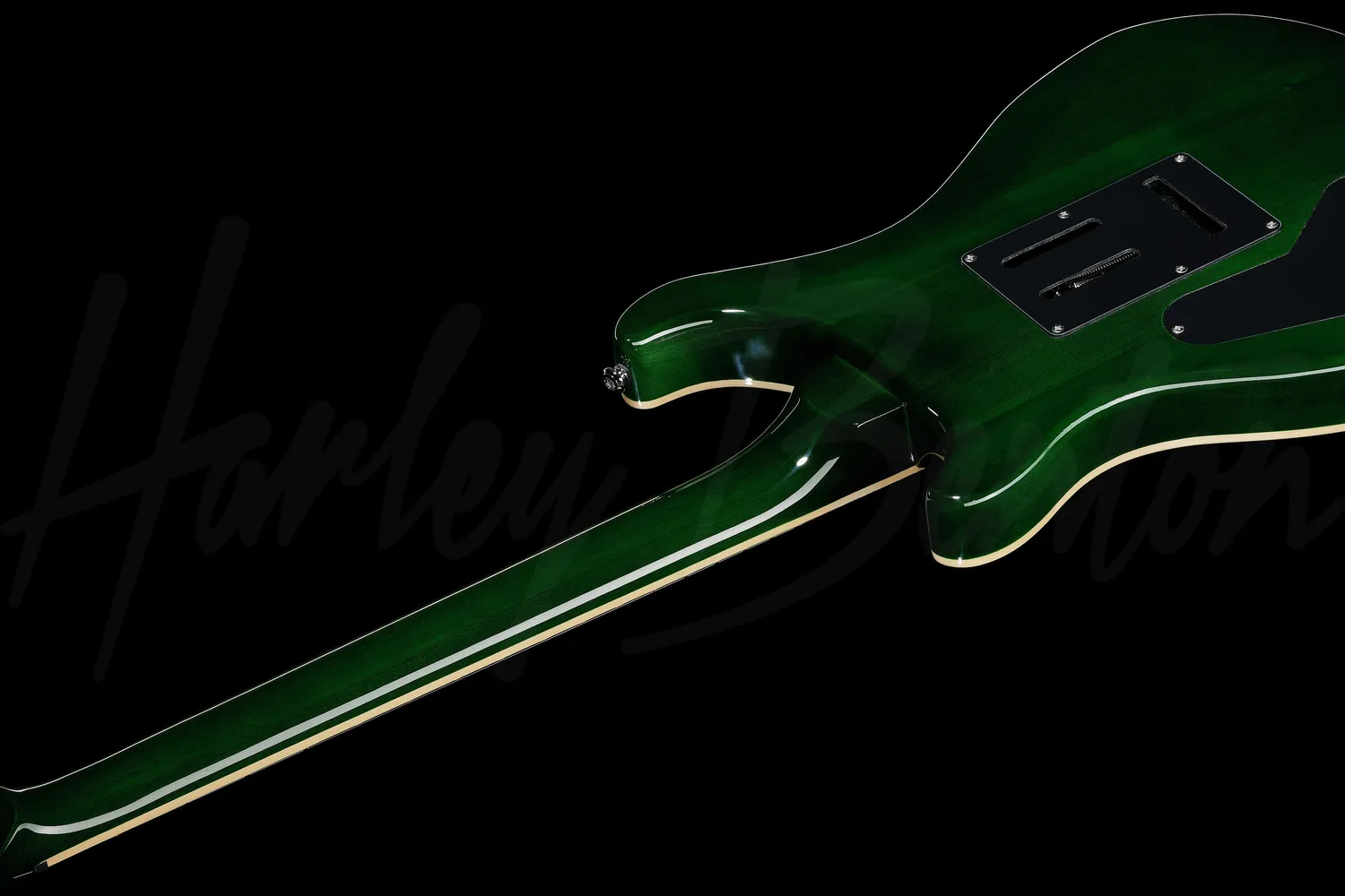 Harley Benton Deluxe CST-24T E-Gitarre Emerald Flame Tremolo