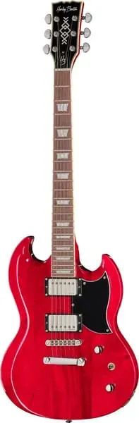 Harley Benton Vintage DC-Custom II Cherry E-Gitarre Humbucker