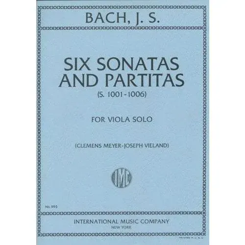 International Bach 6 Sonaten Partiten Viola Noten