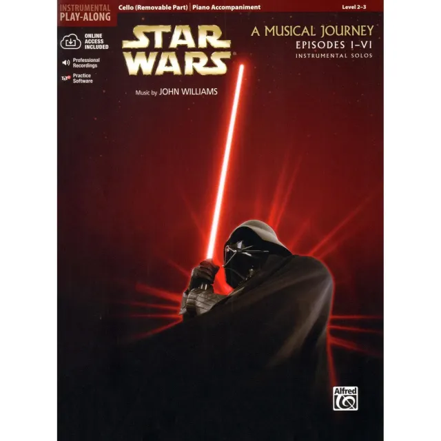 Alfred Star Wars Cello Klavier Noten mit Online-Audio Level 2-3
