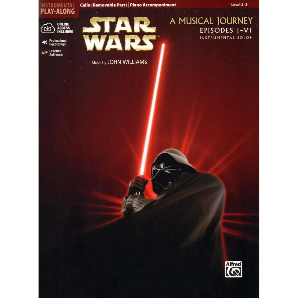Alfred Star Wars Cello Klavier Noten mit Online-Audio Level 2-3