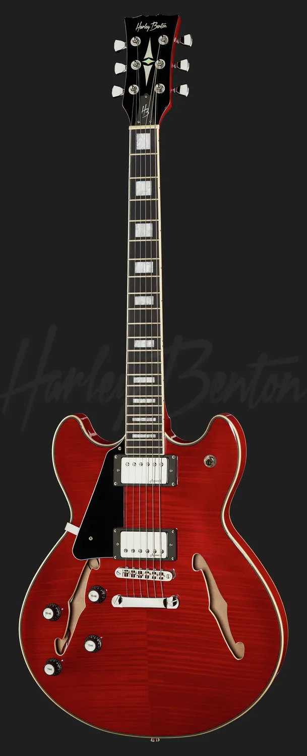 Harley Benton Deluxe HB-35Plus LH E-Gitarre Linkshänder Cherry
