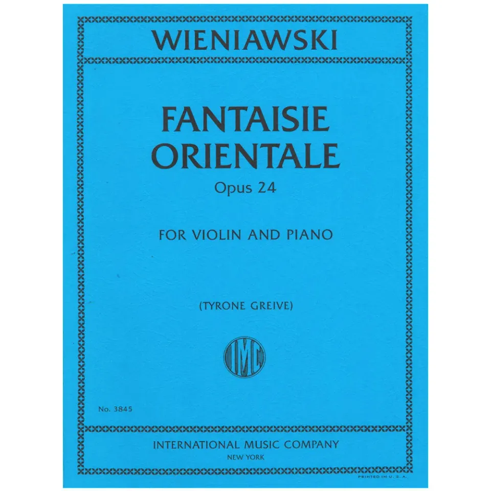 Wieniawski Fantaisie Orientale Op. 24 Noten Violine